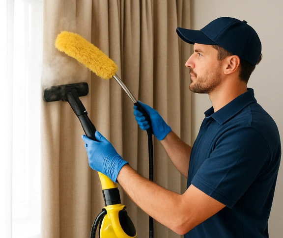 Trusted blind cleaning technician Matty Curtain Cleaning voyager-point-nsw QLD