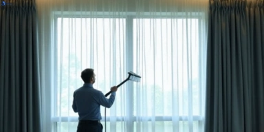 Commercial drapes cleaning service voyager-point-nsw hotels offices