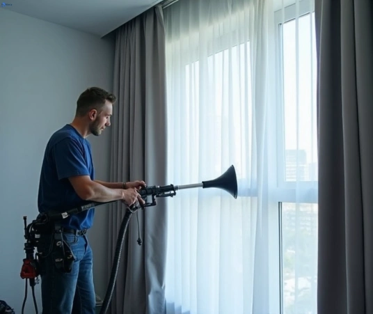 Professional drapes cleaning process tools Matty Curtain Cleaning voyager-point-nsw