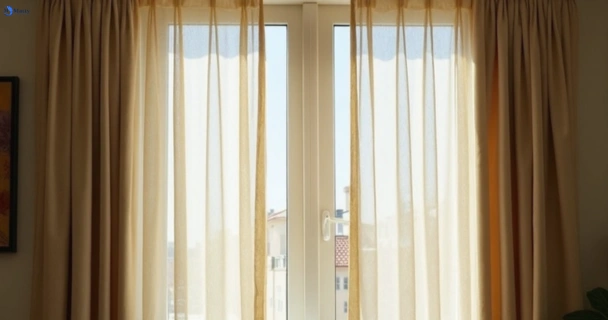 Dull dusty drapes in voyager-point-nsw before professional cleaning